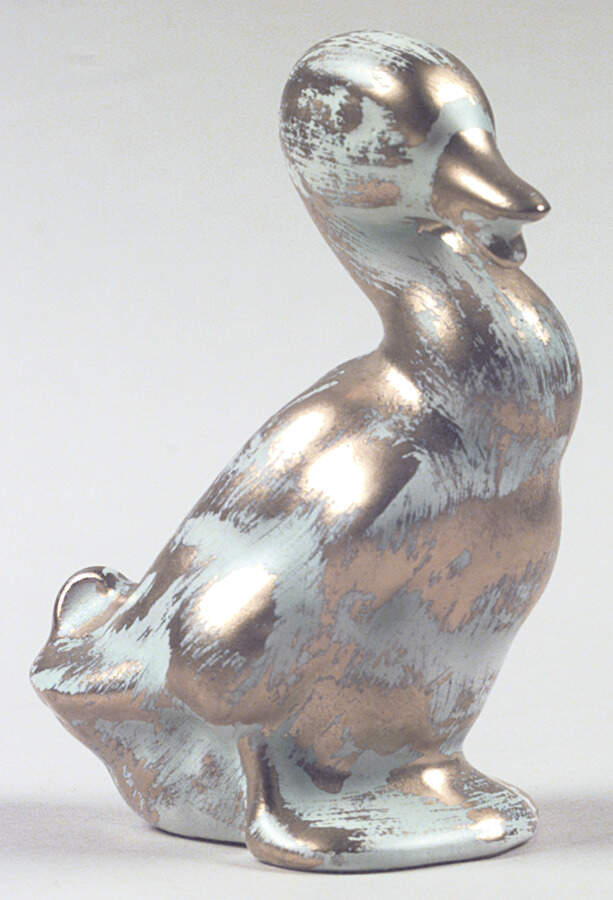 Stangl Birds Duck-Antique Gold-Standing - No Box by Stangl-1