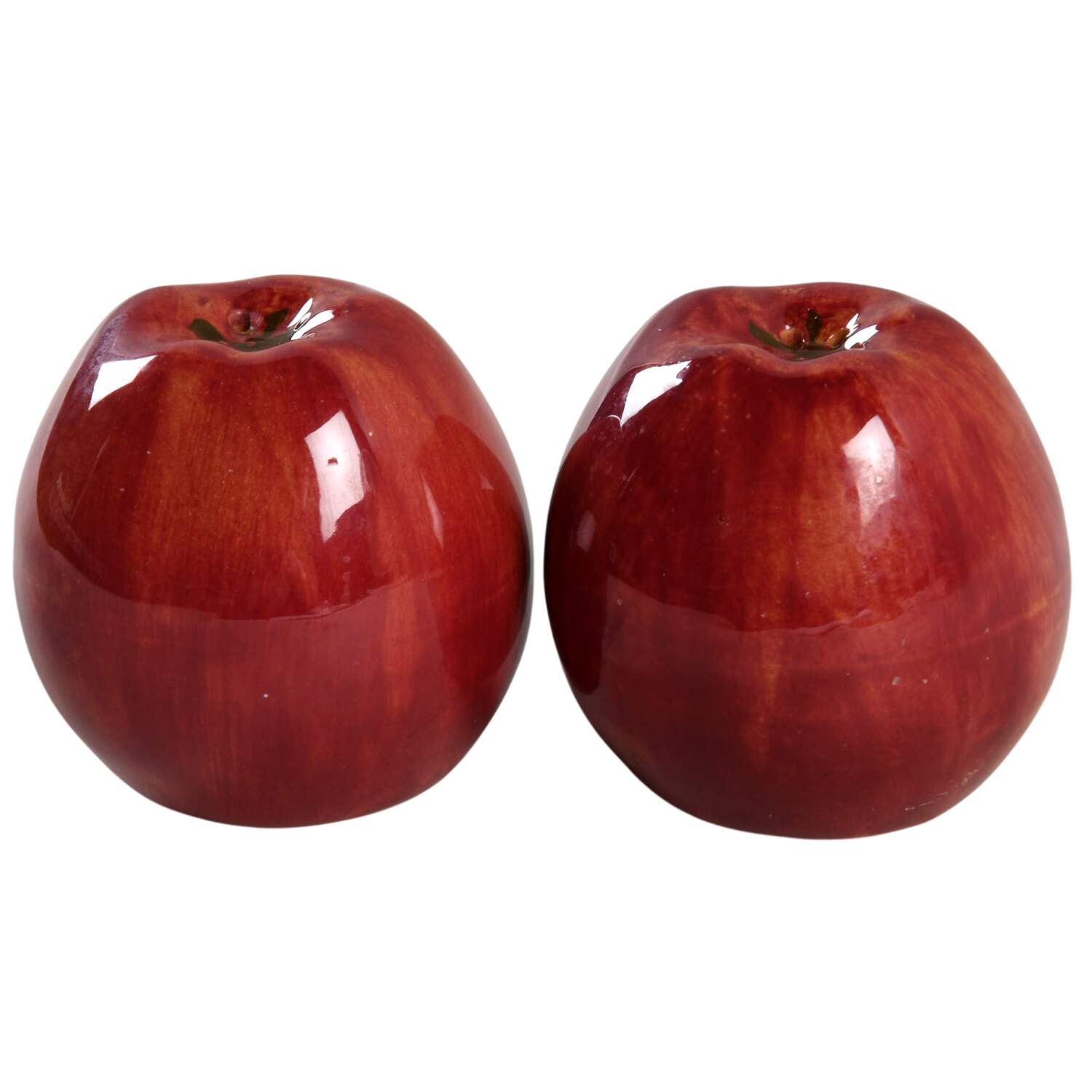 Apple Delight Figural Salt and Pepper by Stangl-1