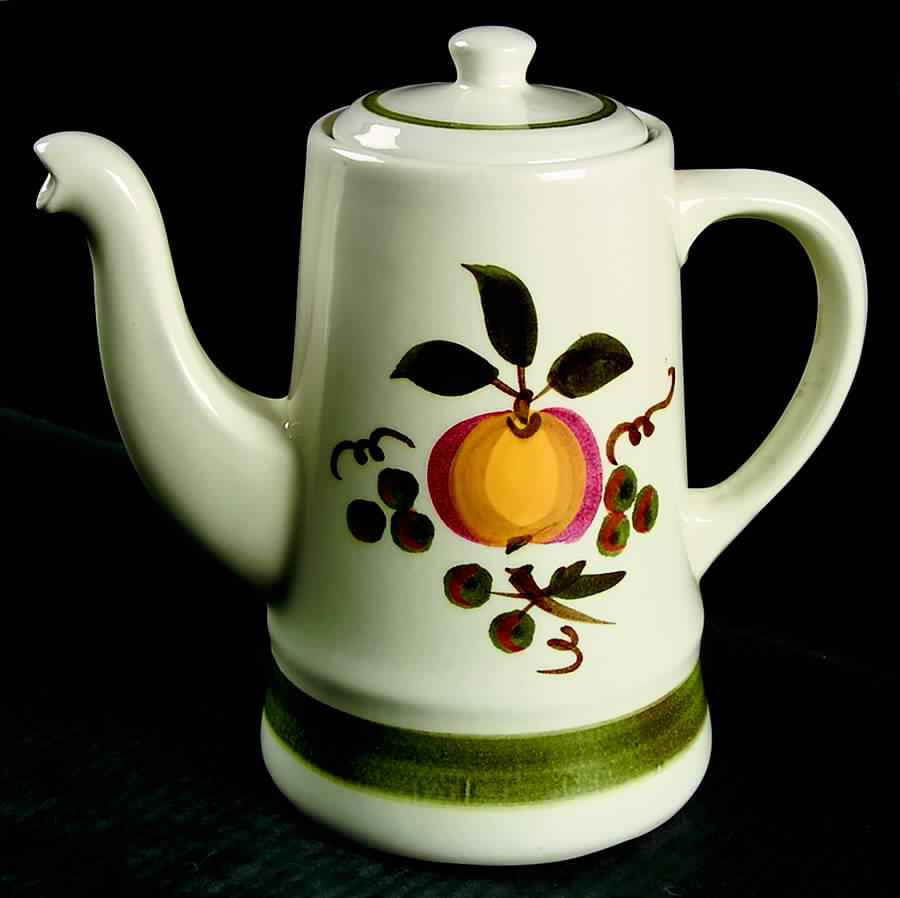 Apple Delight Coffee Pot & Lid by Stangl-1