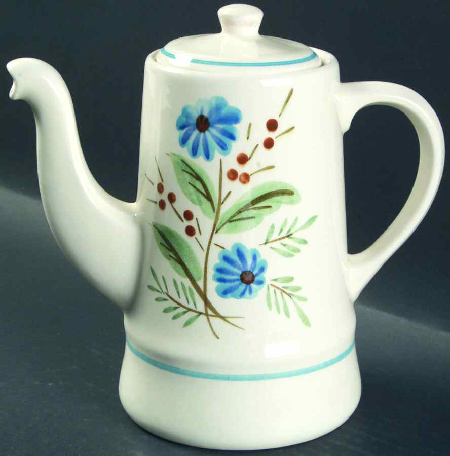 Bachelor's Button Coffee Pot & Lid by Stangl-1