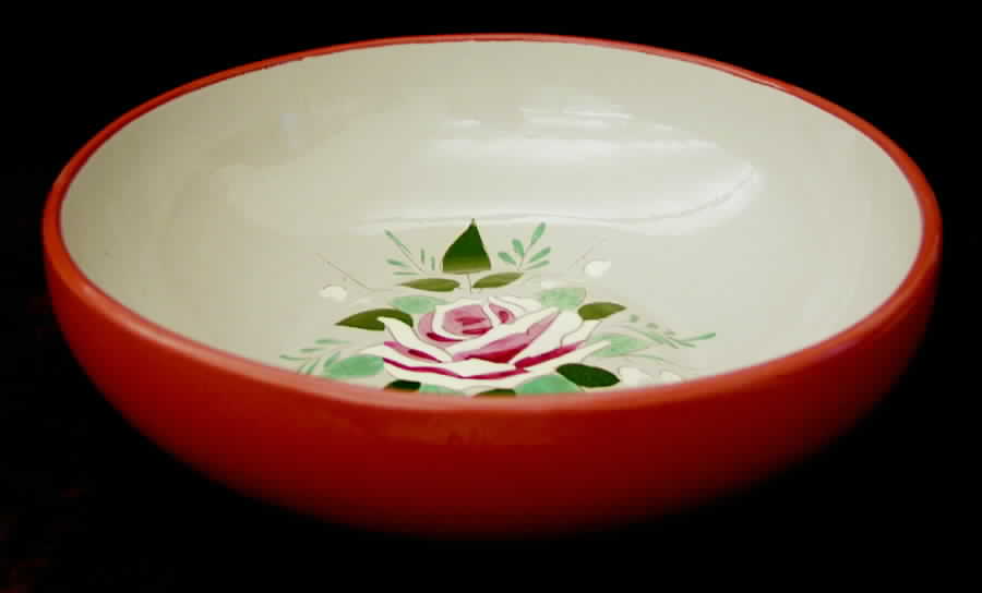 Bella Rosa 12" Large Salad Serving Bowl by Stangl-1