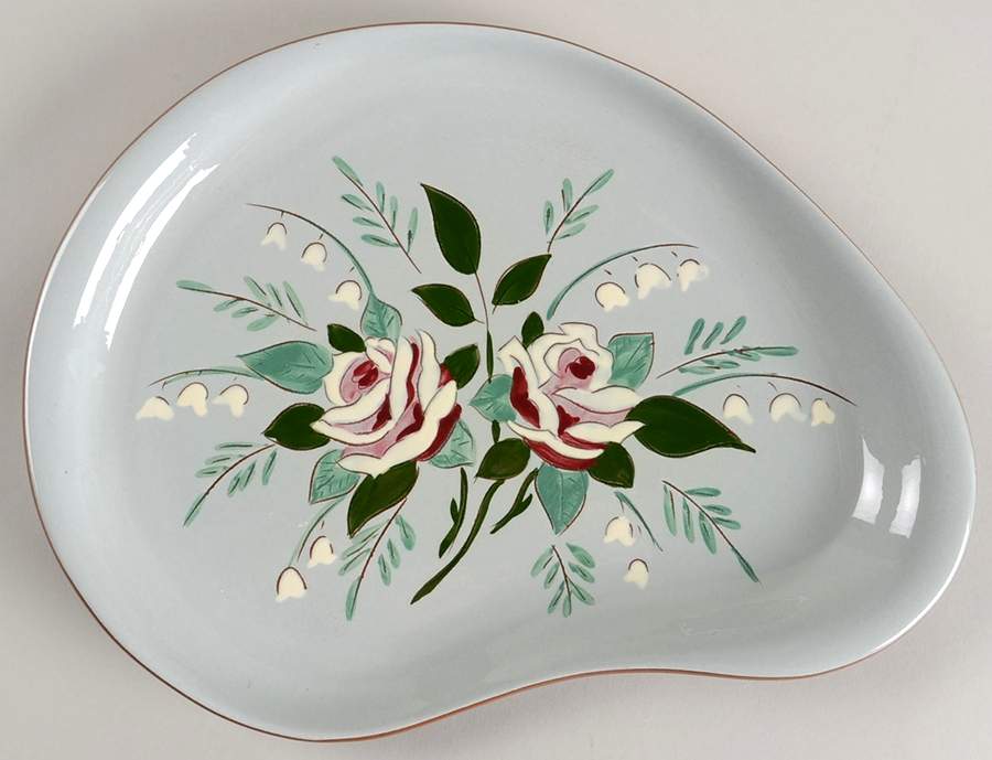 Bella Rosa 13" Oval Serving Platter by Stangl-1