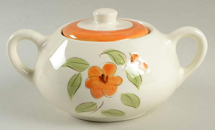 Bittersweet Sugar Bowl & Lid by Stangl-1