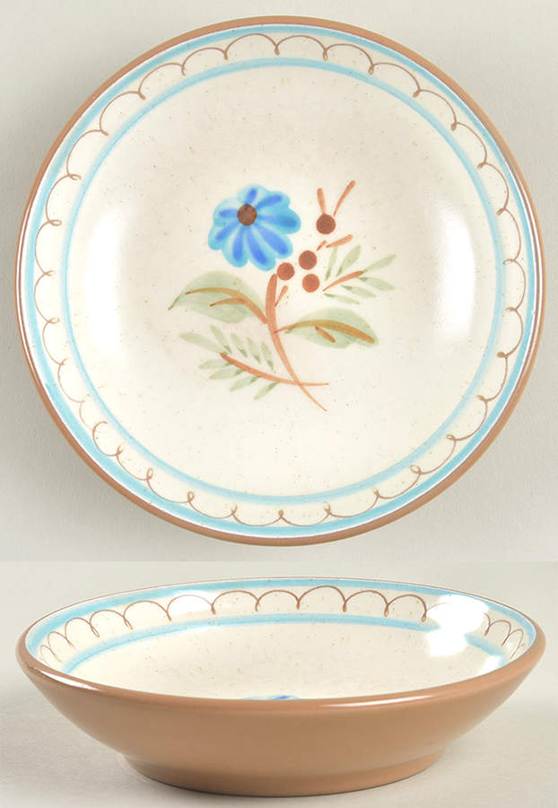 Blue Daisy Fruit/Dessert (Sauce) Bowl by Stangl-1