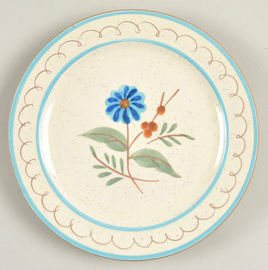 Blue Daisy Bread & Butter Plate by Stangl-1