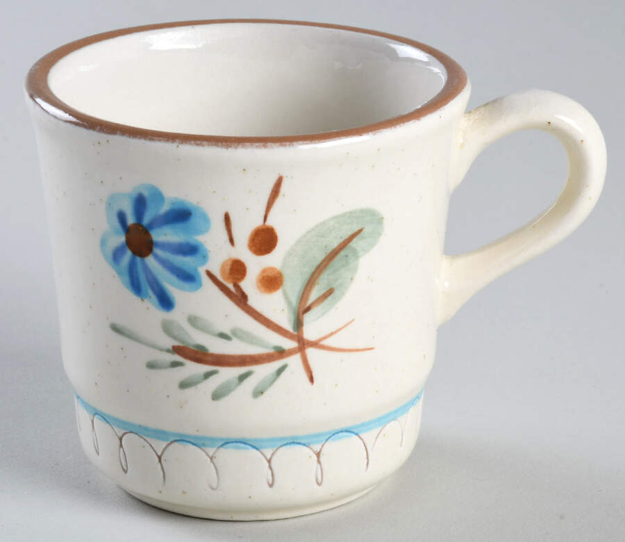 Blue Daisy Flat Cup by Stangl-1
