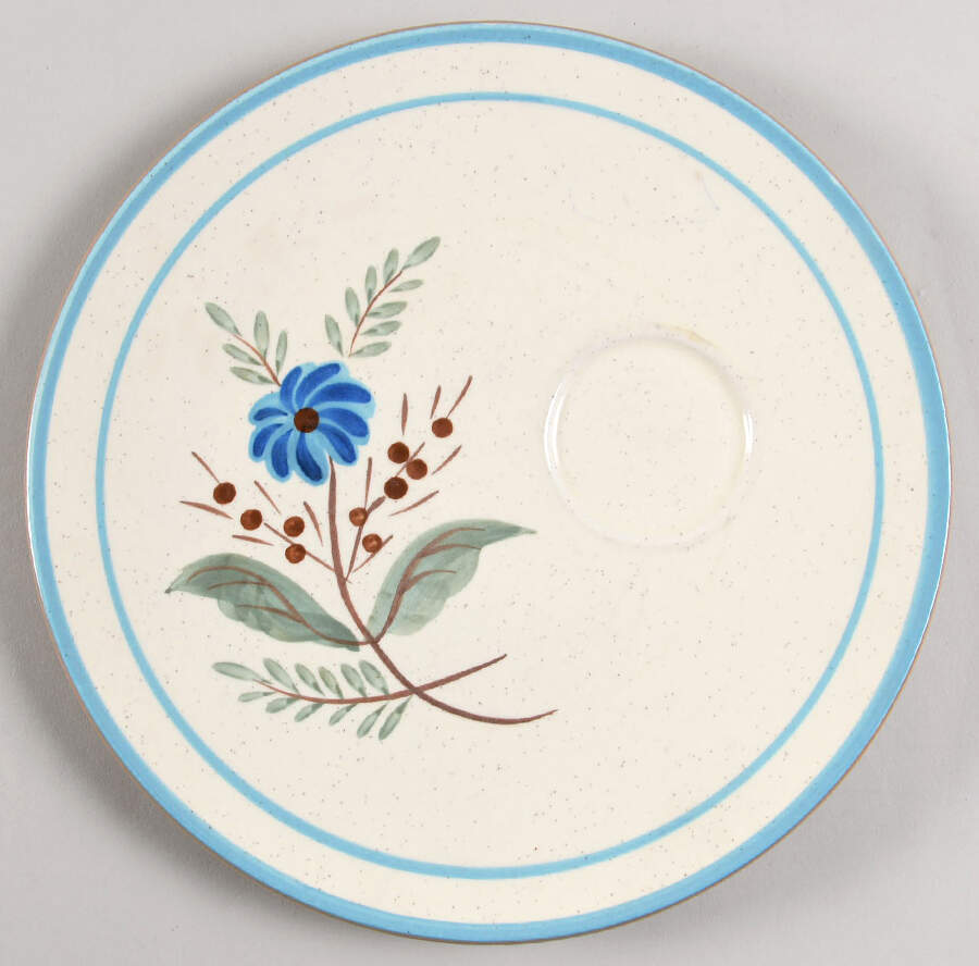Blue Daisy Snack Plate by Stangl-1