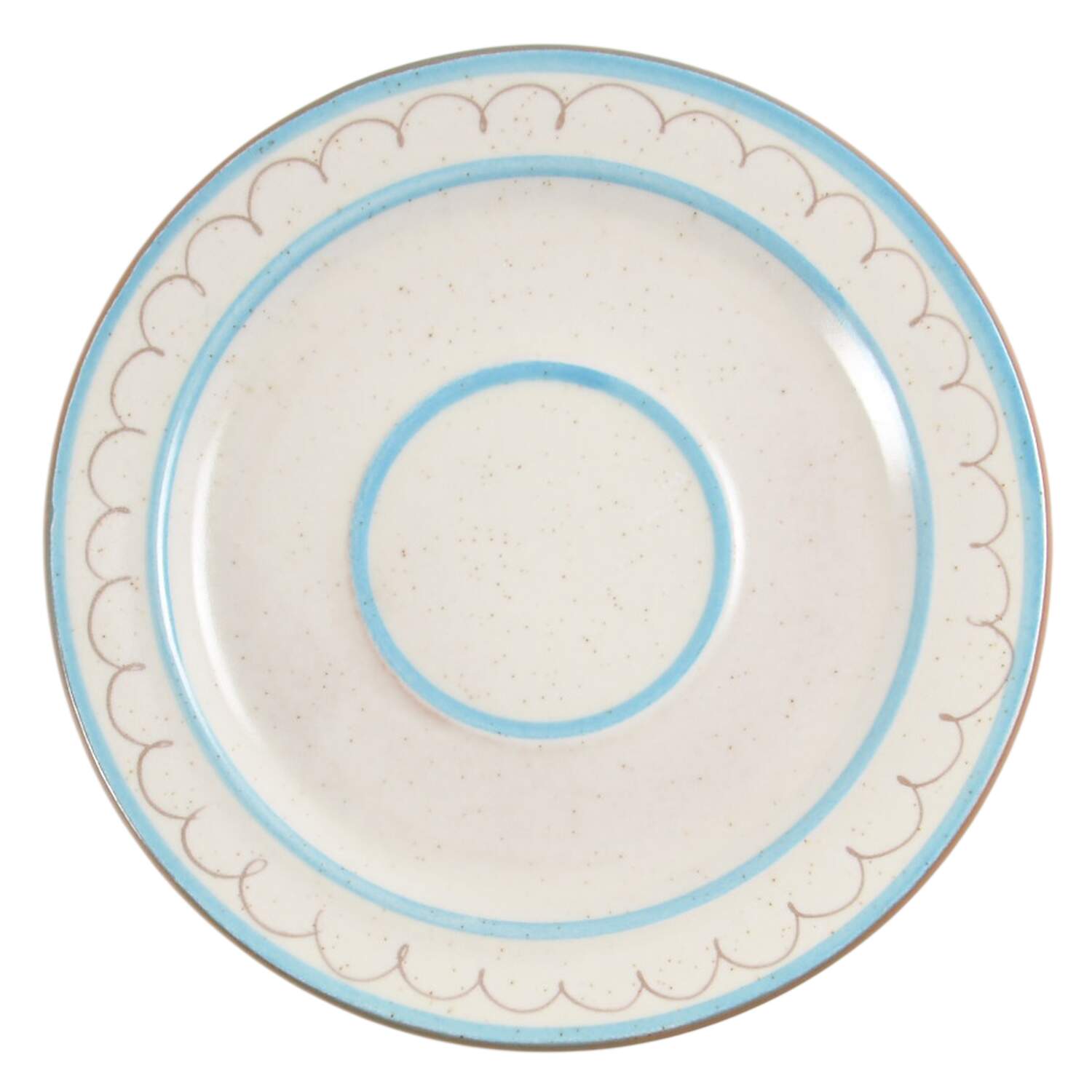 Blue Daisy Saucer for Flat Cup by Stangl-1