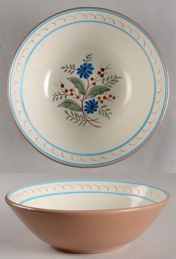 Blue Daisy 9" Round Vegetable Bowl by Stangl-1