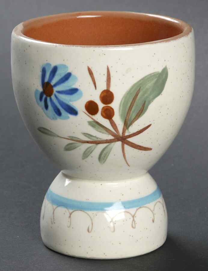 Blue Daisy Double Egg Cup by Stangl-1