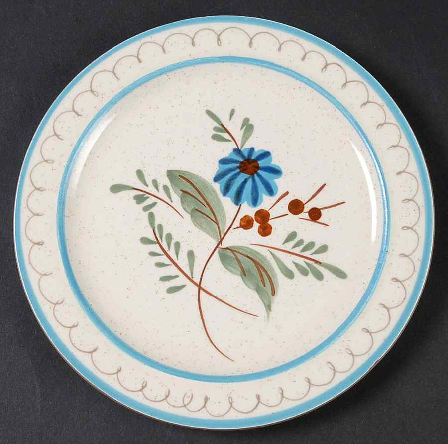 Blue Daisy Dessert/Pie Plate by Stangl-1