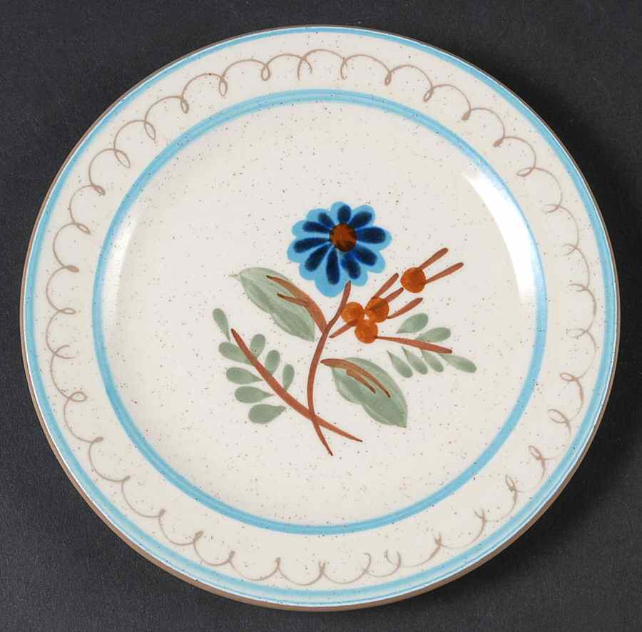 Blue Daisy Bread & Butter Plate by Stangl-1