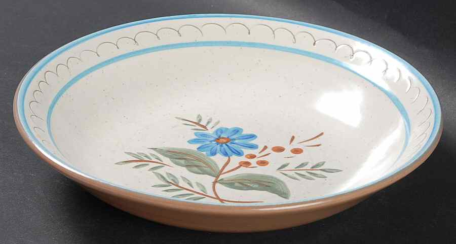 Blue Daisy Coupe Soup Bowl by Stangl-1