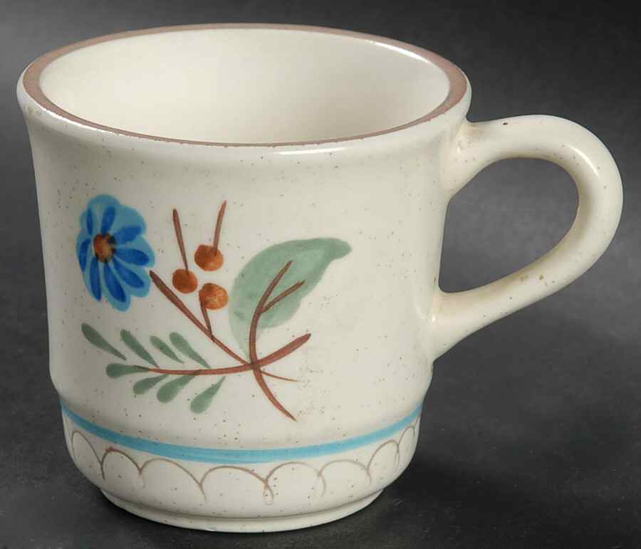 Blue Daisy Flat Cup by Stangl-1