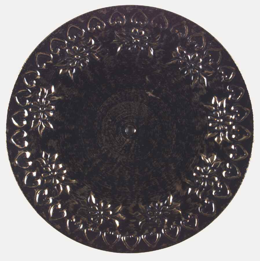 Black Gold Dinner Plate by Stangl-1