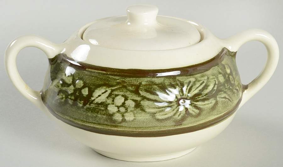 Blossom Ring Sugar Bowl & Lid by Stangl-1