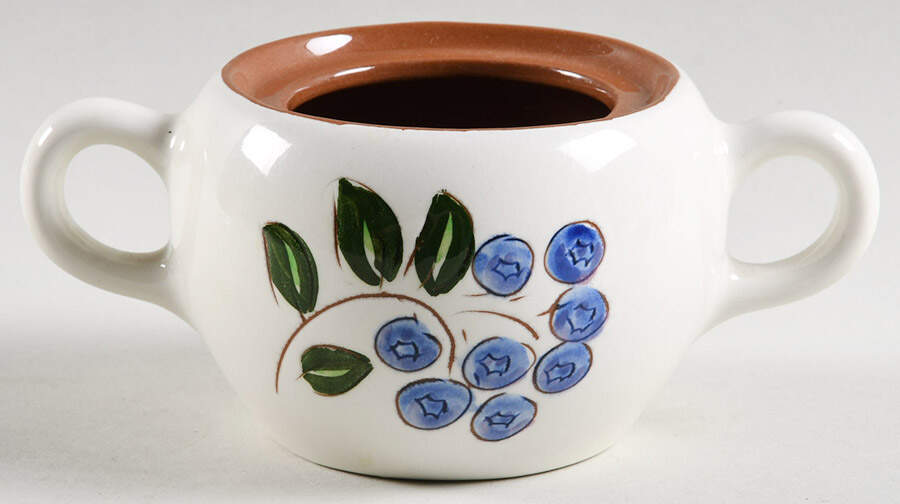 Blueberry Sugar Bowl No Lid by Stangl-1