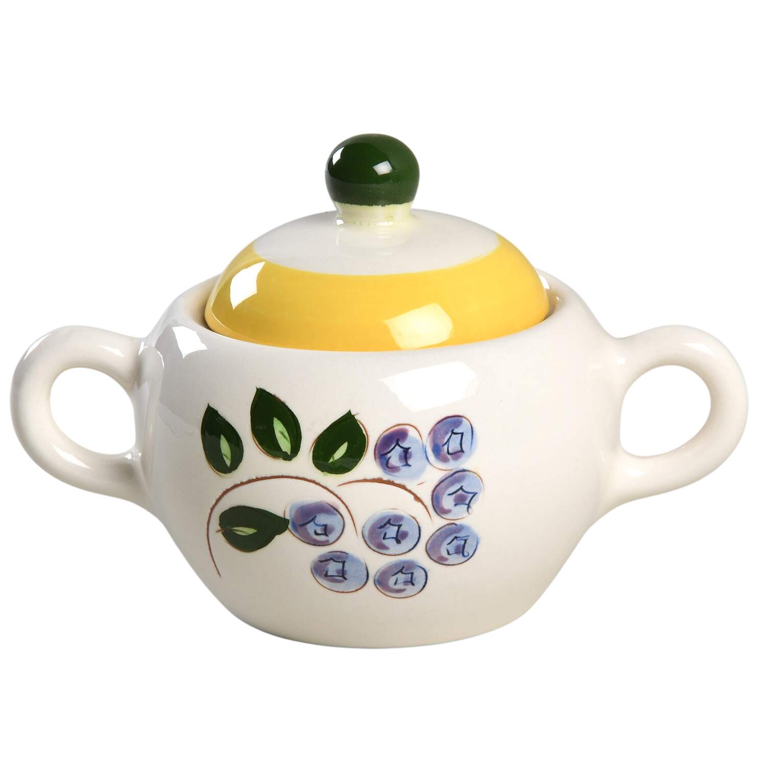 Blueberry Sugar Bowl & Lid by Stangl-1