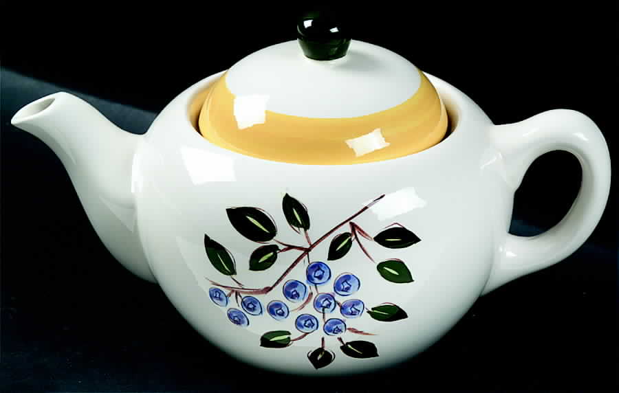 Blueberry Teapot & Lid by Stangl-1