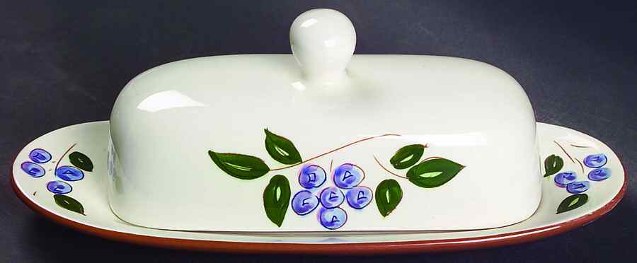 Blueberry 1/4 Lb Covered Butter by Stangl-1