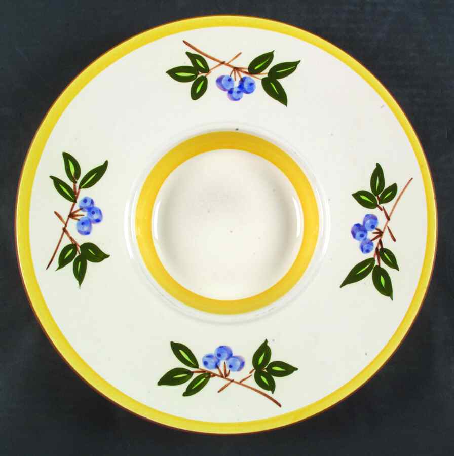 Blueberry 1-Piece Lazy Susan by Stangl-1