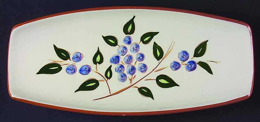 Blueberry Pickle Dish by Stangl-1