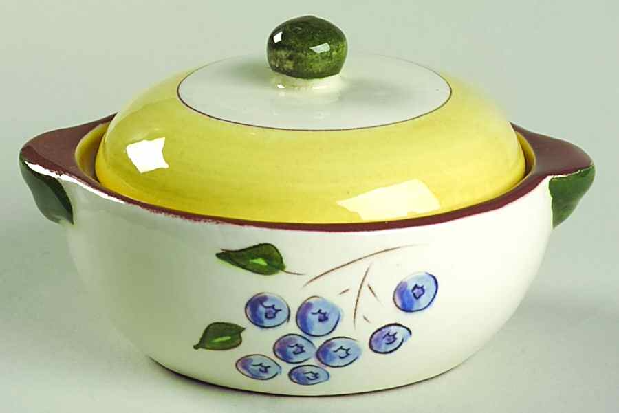 Blueberry Individual Casserole & Lid by Stangl-1