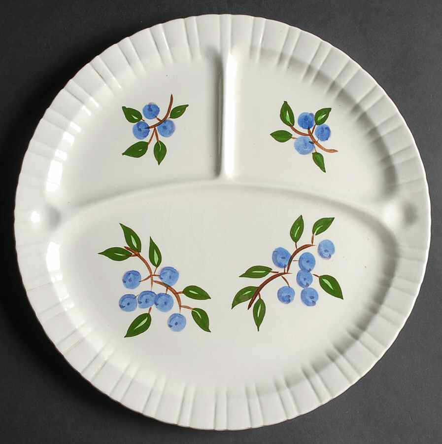 Blueberry Grill Plate by Stangl-1