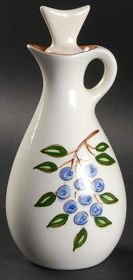 Blueberry Vinegar with "V" Stopper by Stangl-1