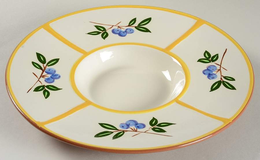 Blueberry 1 Piece Chip & Dip by Stangl-1