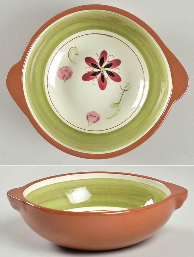 Carnival Lugged Soup Bowl by Stangl-1
