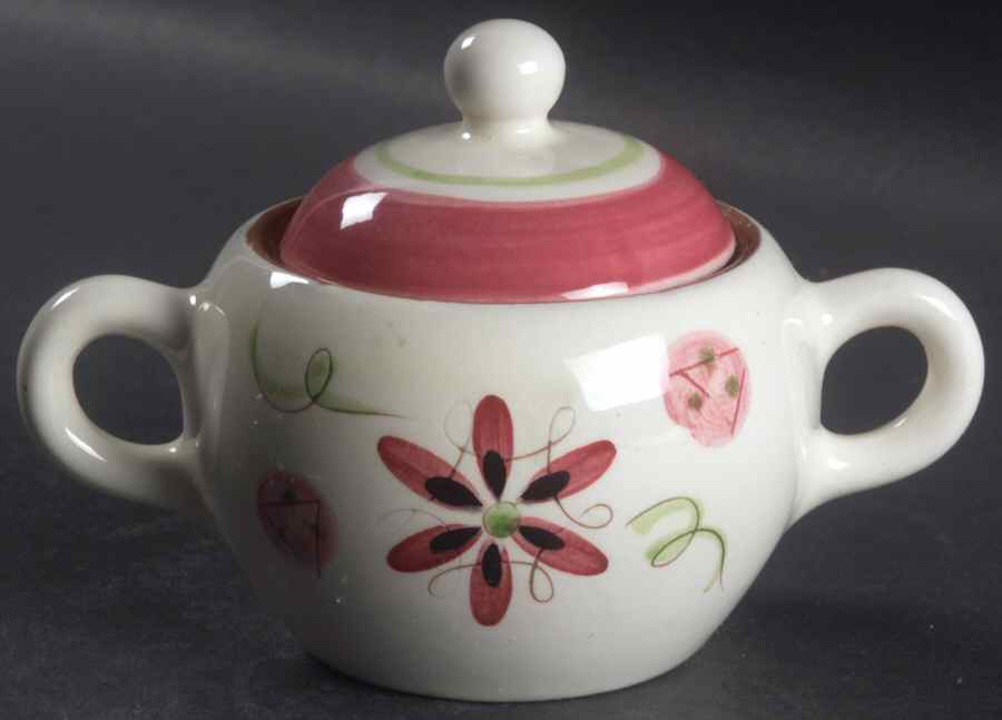 Carnival Sugar Bowl & Lid by Stangl-1