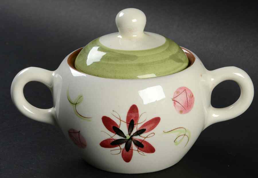 Carnival Sugar Bowl & Lid by Stangl-1