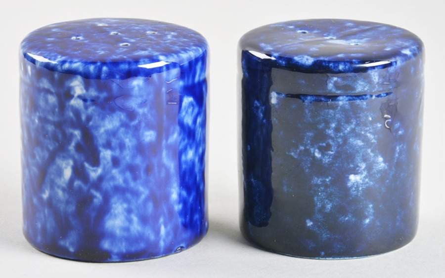 Caughley Blue Salt & Pepper Set by Stangl-1
