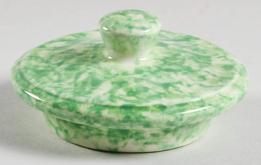 Caughley Green Lid for Sugar Bowl by Stangl-1