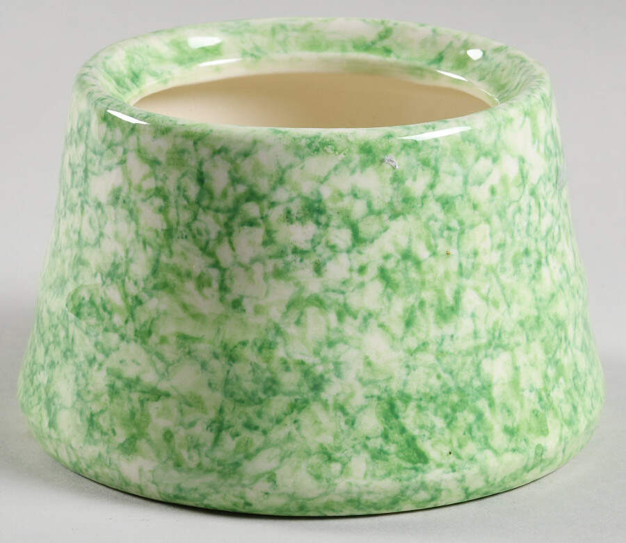 Caughley Green Sugar Bowl No Lid by Stangl-1