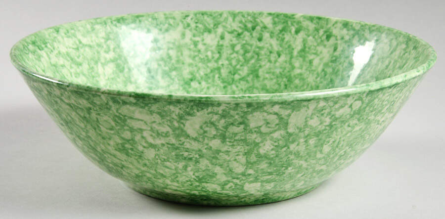 Caughley Green 9" Round Vegetable Bowl by Stangl-1