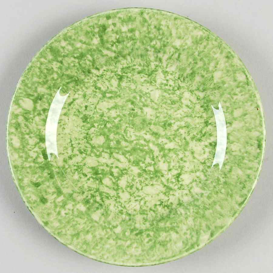Caughley Green Bread & Butter Plate by Stangl-1