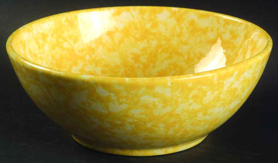 Caughley Yellow Oatmeal Bowl by Stangl-1