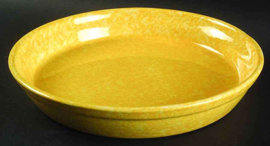 Caughley Yellow Pie Serving Plate by Stangl-1