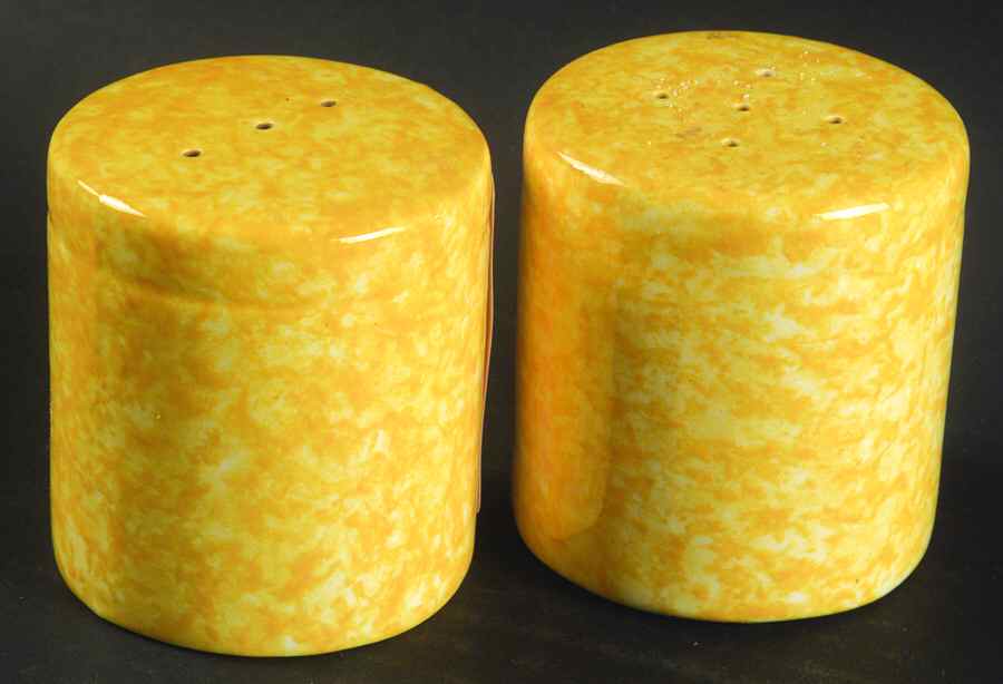 Caughley Yellow Salt & Pepper Set by Stangl-1