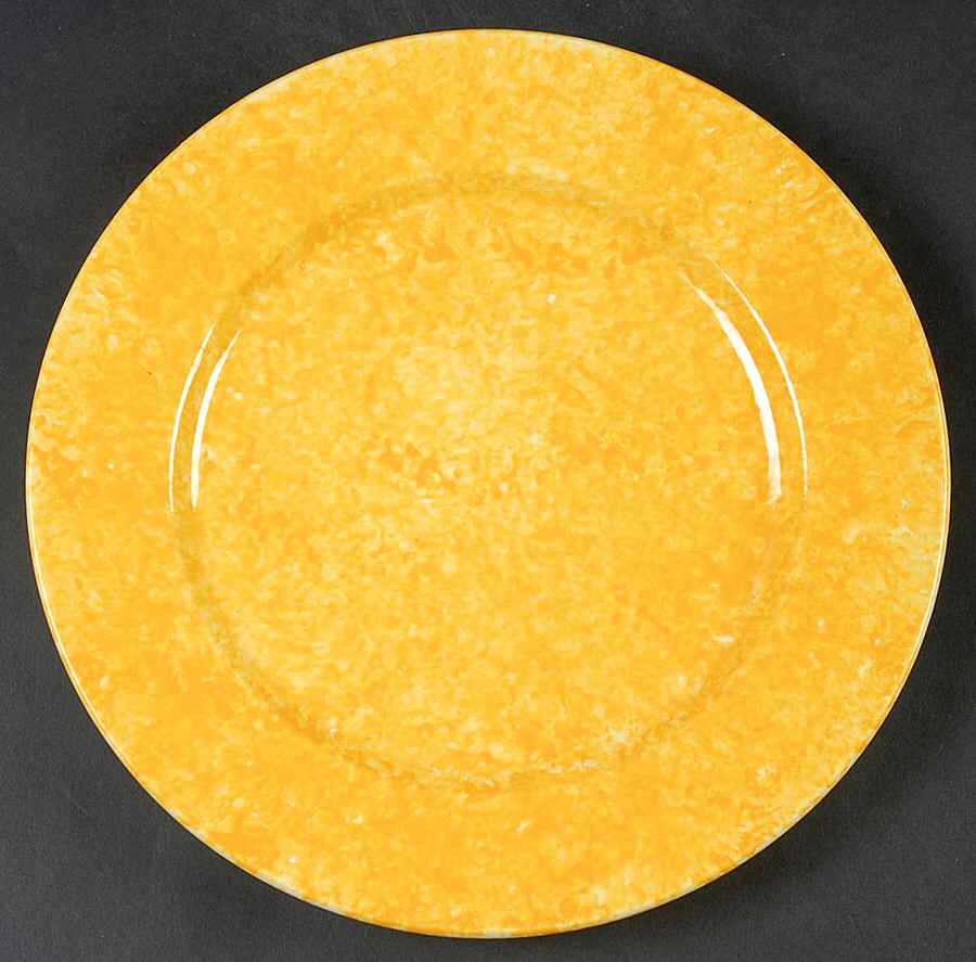 Caughley Yellow Dinner Plate by Stangl-1