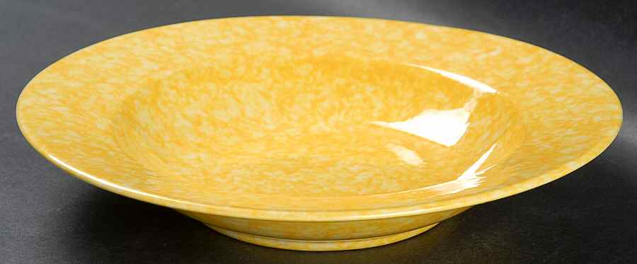 Caughley Yellow Rim Soup Bowl by Stangl-1