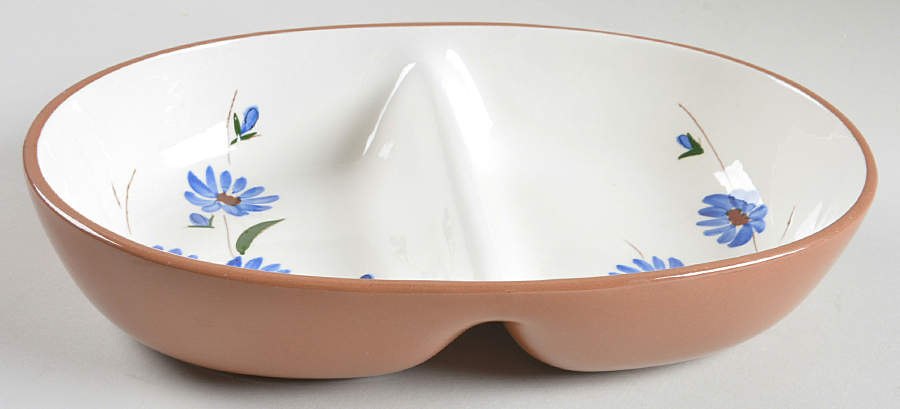 Chicory 10" Oval Divided Vegetable Bowl by Stangl-1