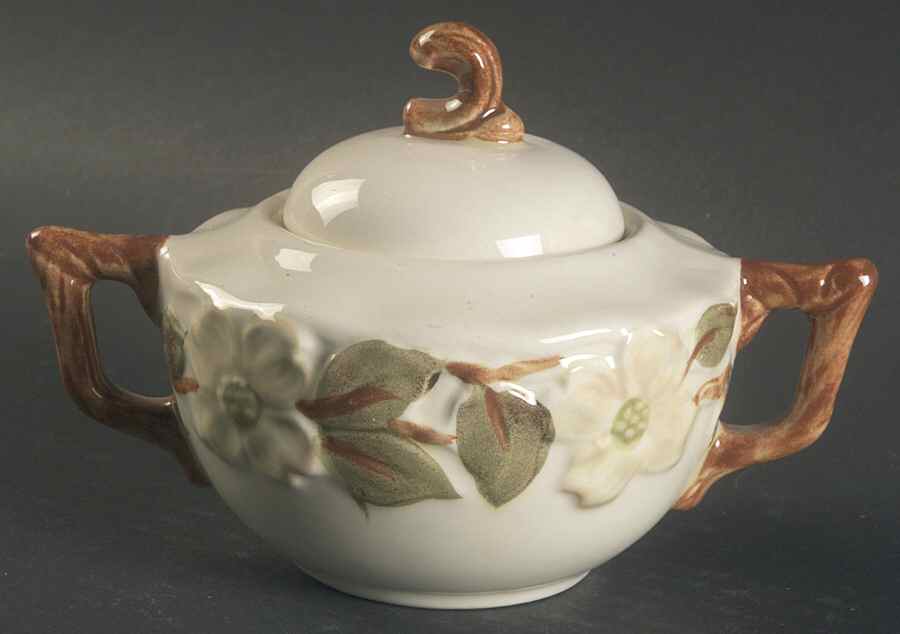 Colonial Dogwood Sugar Bowl & Lid by Stangl-1