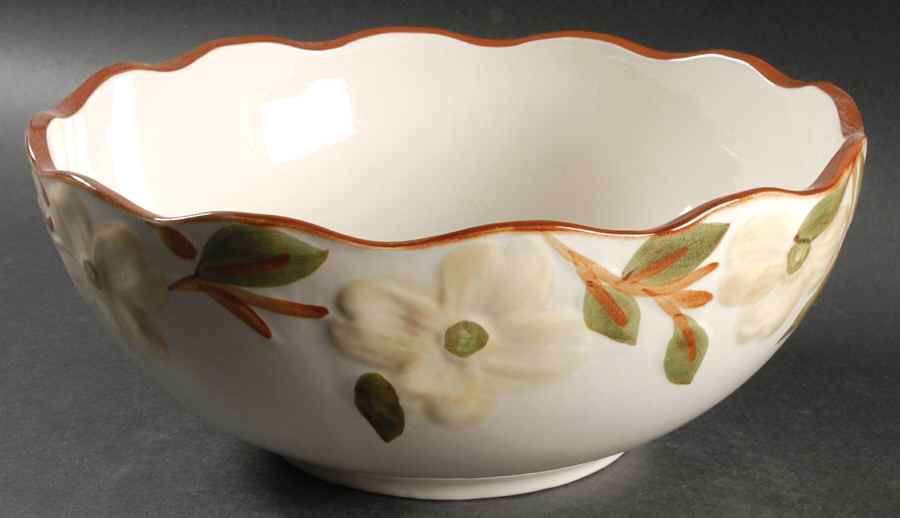 Colonial Dogwood 10" Large Salad Serving Bowl by Stangl-1
