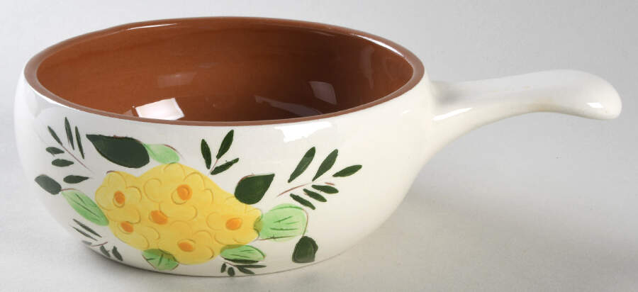 Country Garden (Brown Body and Carved) Individual Casserole No Lid by Stangl-1