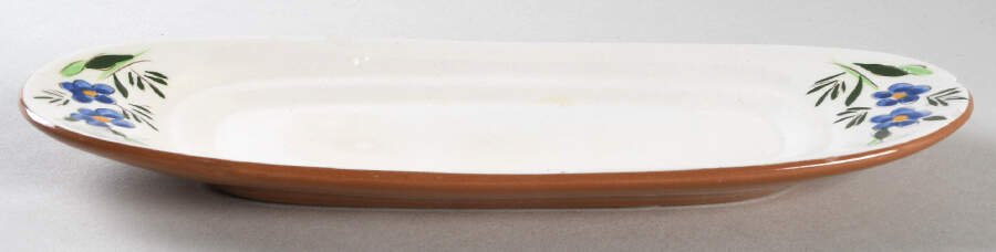 Country Garden (Brown Body and Carved) 1/4 Lb Butter No Lid by Stangl-1
