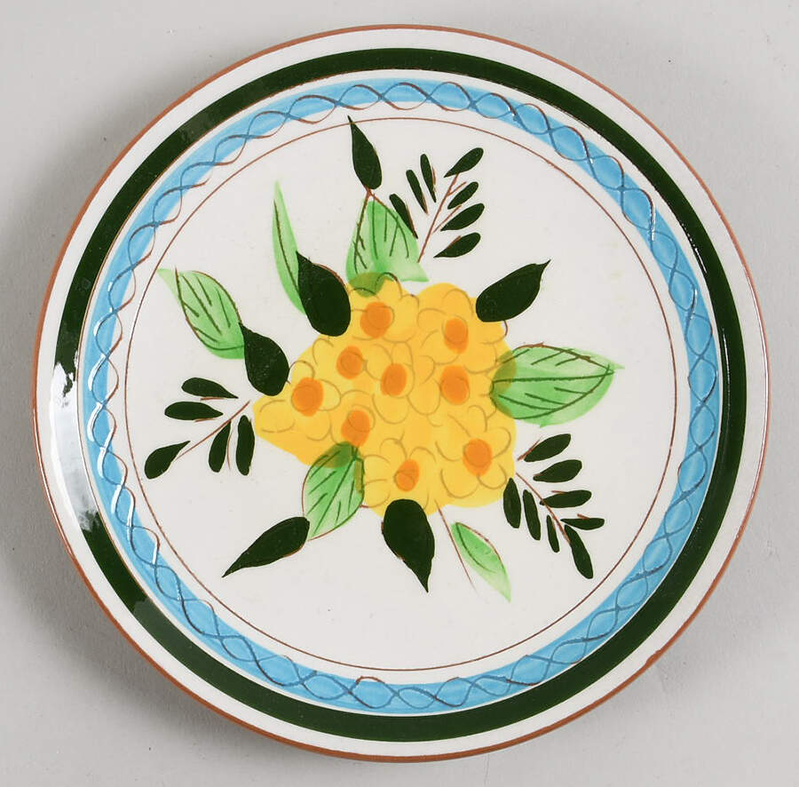 Country Garden (Brown Body and Carved) Bread & Butter Plate by Stangl-1