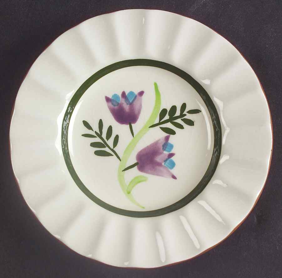 Country Garden (Brown Body and Carved) Small Ashtray by Stangl-1